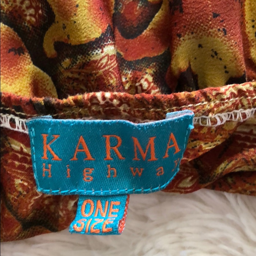 Karma Highway Scarf like tie dress - Picture 4 of 5